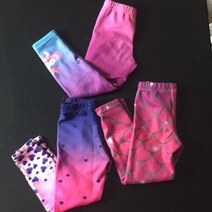 Lot of girls fleece lined leggings